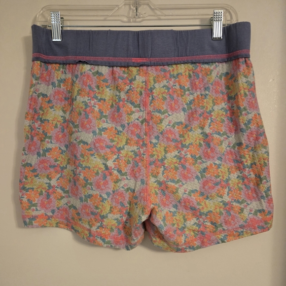 NATURAL LIFE High Waisted Waffle Floral Print Boy Shorts - Picture 2 of 4